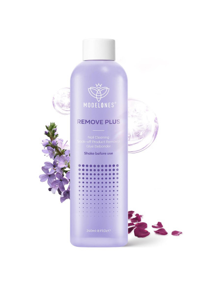 Removedor de Esmalte Modelones 236.6 ml Gel Acetona Lavanda