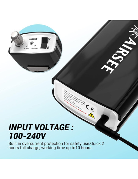 Taladro Eléctrico de Uñas AIRSEE Efile 30000 RPM Portátil