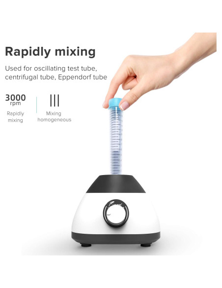 Mezclador Vortex LAB FISH Mini 0-3000 RPM para Laboratorio