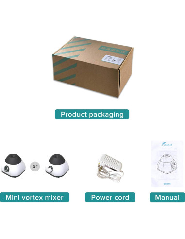 Mezclador Vortex LAB FISH Mini 0-3000 RPM para Laboratorio