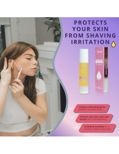 Aceite de Afeitado Jasclair 50ml - Dermaplaning Suave y Hidratante