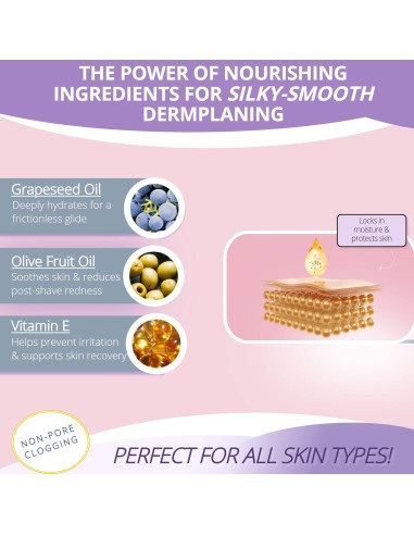 Aceite de Afeitado Jasclair 50ml - Dermaplaning Suave y Hidratante