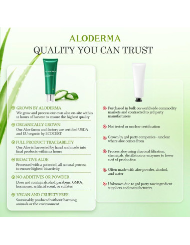 Limpiador Facial Iluminador Aloderma 170g - Aloe Vera y Niacinamida
