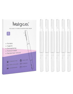 Rasuradora Dermaplane Matgicol para Mujeres - 6 Unidades Blanca