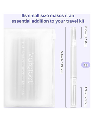 Rasuradora Dermaplane Matgicol para Mujeres - 6 Unidades Blanca