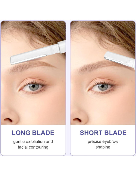 Rasuradora Dermaplane Matgicol para Mujeres - 6 Unidades Blanca