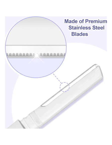 Rasuradora Dermaplane Matgicol para Mujeres - 6 Unidades Blanca