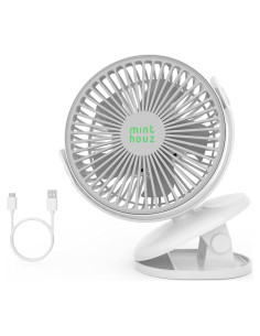 Ventilador Clip Minthouz MT-L007F, Recargable 4000mAh