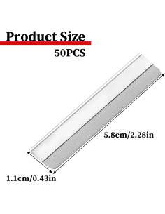 Cuchillas de Afeitar Desechables Acero Inoxidable 50 Piezas 2