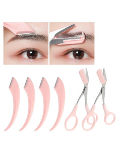 Set de 6 Piezas Tijeras y Recortadores de Cejas Jawfait