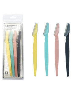 Rasuradora de Cejas Szeyuen 4 Pcs Acero Inoxidable 14.73 cm