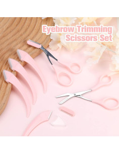Set de 6 Piezas Tijeras y Recortadores de Cejas Jawfait 2
