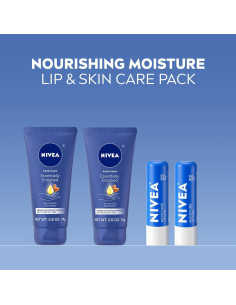 Conjunto Hidratante NIVEA: Crema de Manos y Balsamo Labial 2