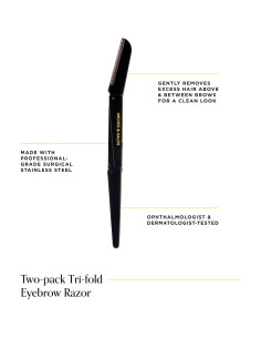 Cuchilla de Cejas Arches y Halos - Tamaño Viaje - 1 pc 2