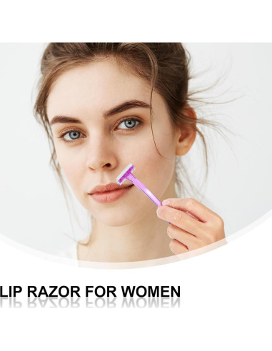 Rasuradora de Cejas Larrel 12 Pcs Reutilizables Morado