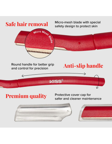 Afeitadora de Cejas Kiss Nueva York - Recortadora Facial Multifuncional