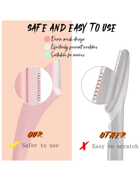 Juego de 6 Recortadores de Cejas Curvados CHENYOUSH