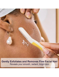 Rasuradora Facial THURLADY Dermaplaning Paquete de 12 Velo Solar 2