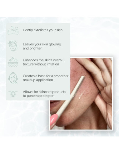 Afeitadora Dermaplaning Wildpier - 3 Piezas, Exfoliante Facial