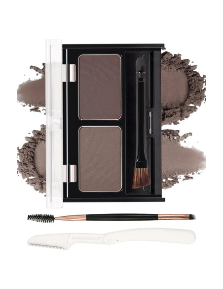 Kit de Polvo para Cejas 2 Colores - Impermeable y Duradero Kit de Polvo para Cejas 2 Colores - Impermeable y Duradero