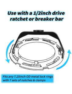 Herramienta de anillo de bloqueo de bomba de combustible Ziopetru RYBCXGJ 2