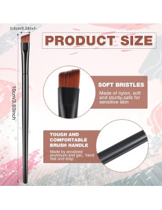 Pinceles Desechables para Cejas Meekoo - 150 Pcs Punta Angulada 2