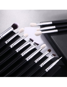 Juego de brochas de maquillaje profesional 12 piezas LH08 2