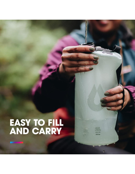 Bolsa de Agua Plegable HydraPak Seeker 2L Libre de BPA
