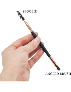 Brocha de Cejas Doble Cara Molly Skin con Spoolie 16cm 2