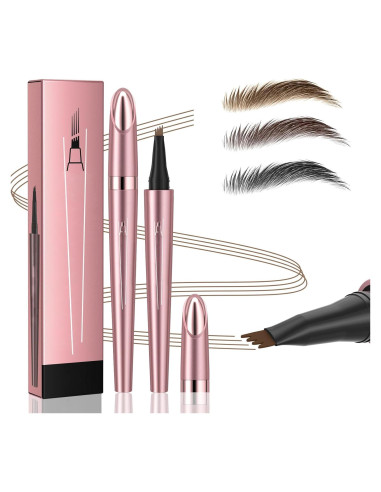 Lápiz de Cejas Mágico Liayozl Microblading Impermeable 4 Dientes