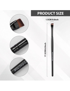 Brocha Angulada Profesional para Cejas BeautyFactor - 17.5 cm 2