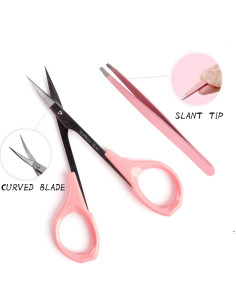 Kit de Cuidado de Cejas HiMo - Tijeras Curvadas 10.16 cm 2