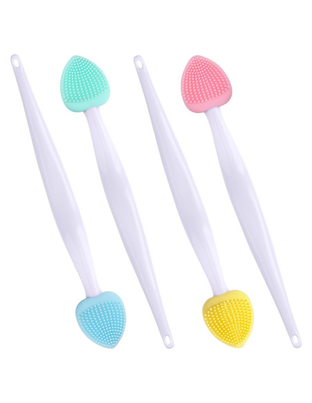4 Cepillos Exfoliantes de Labios Winsyison de Silicona