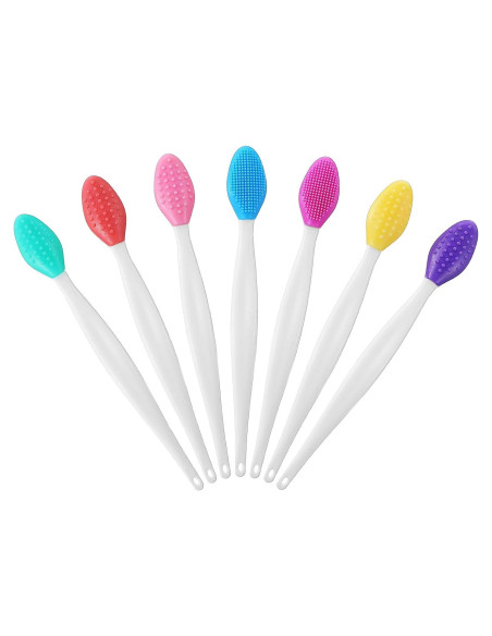 7 Cepillos Exfoliantes de Silicona Oruola para Labios y Nariz