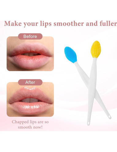 7 Cepillos Exfoliantes de Silicona Oruola para Labios y Nariz