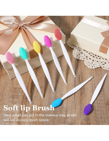 7 Cepillos Exfoliantes de Silicona Oruola para Labios y Nariz