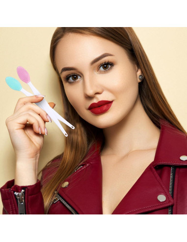 Juego de 8 Brochas de Labios Josojoou - Exfoliadoras y Retráctiles