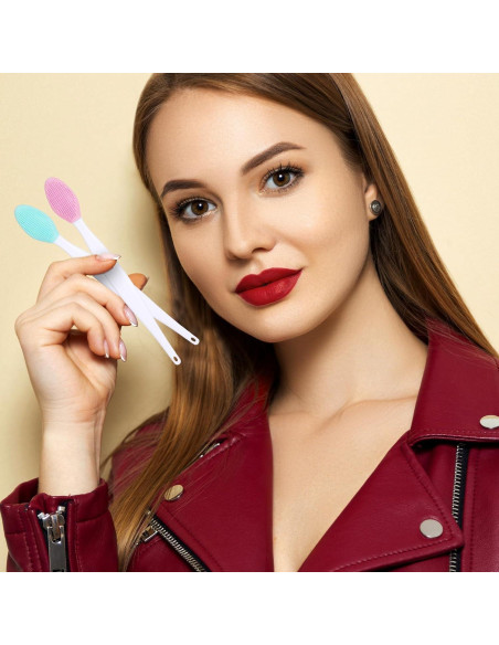 Juego de 8 Brochas de Labios Josojoou - Exfoliadoras y Retráctiles