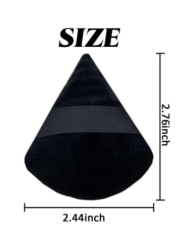 Esponjas de Maquillaje GXXMEI 30PCS Puff Triangular Terciopelo