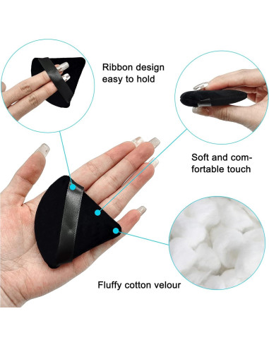 12 Esponjas de Polvo Cosmético Scartink Triangulares 7 cm