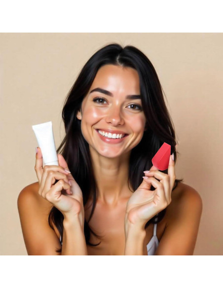 16 Esponjas de Maquillaje JIYIN Multicolor Alta Densidad