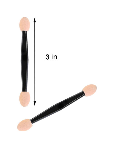 200 Brochas Desechables para Sombras de Ojos ZYIGYI 7.62 cm
