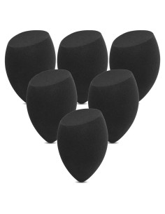 Esponjas de Maquillaje Sibba 6 Piezas Suaves Negro