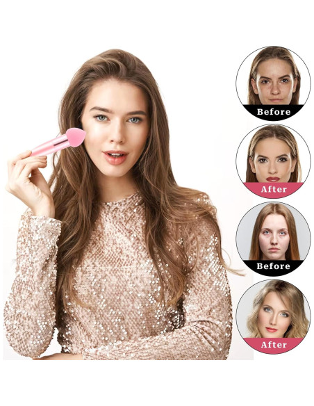 Esponjas de Maquillaje 3 Pcs Sliverdew Rosa para Base