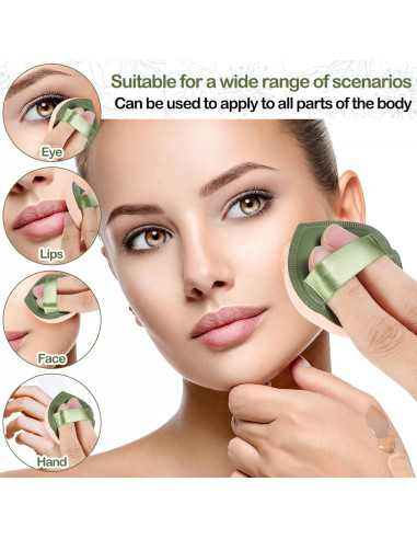 5 Esponjas de Maquillaje JIYIN Suaves para Base y Corrector