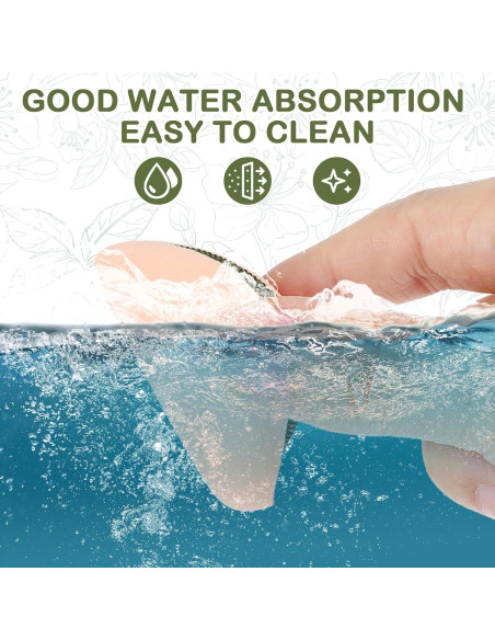 5 Esponjas de Maquillaje JIYIN Suaves para Base y Corrector