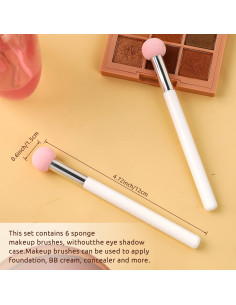 6 Esponjas de Maquillaje Sliverdew para Base y Corrector 2