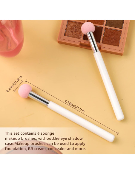 6 Esponjas de Maquillaje Sliverdew para Base y Corrector