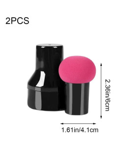 Esponjas de Maquillaje con Mango Qiuxing - 2 Pcs Hongo A 2