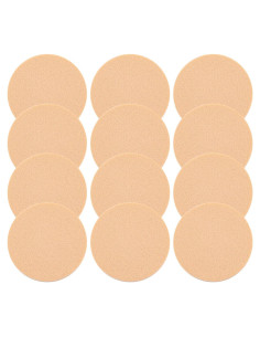 12 Esponjas Redondas de Maquillaje LLOUSSAK - Uso Húmedo y Seco